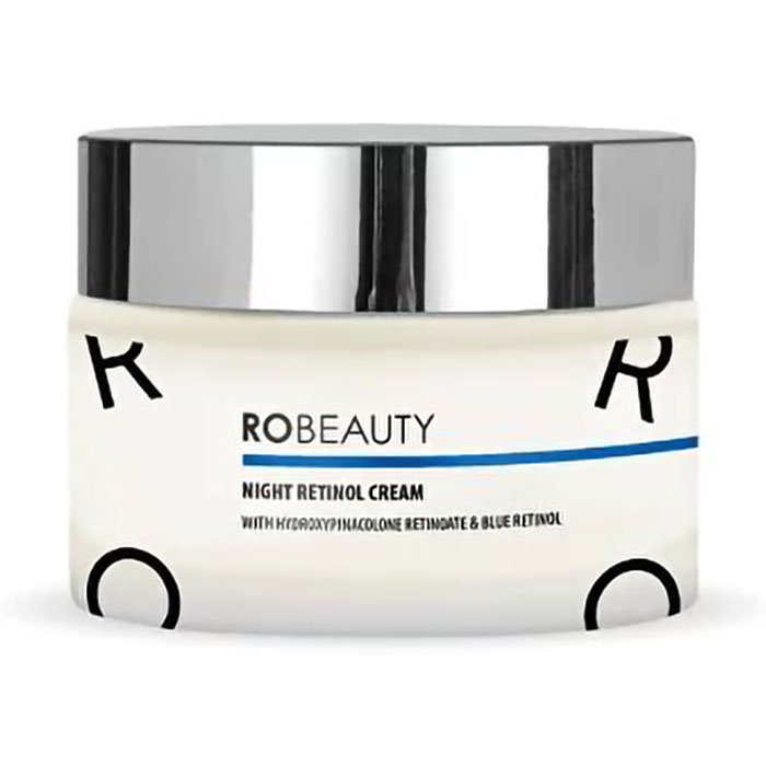 Нічний антивіковий крем для обличчя RoBeauty Night Retinol Cream з мікроголками та ретинолом, 50 мл